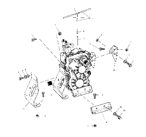 TRANSMISSION MOUNTING - C10CD50AA (4977417741D03)