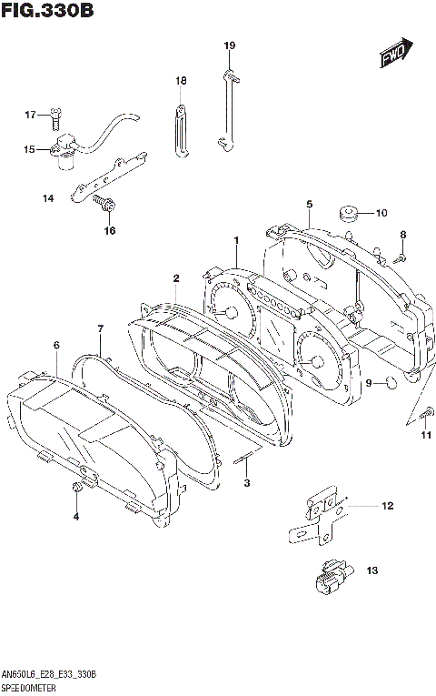 SPEEDOMETER (AN650ZL6 E28)