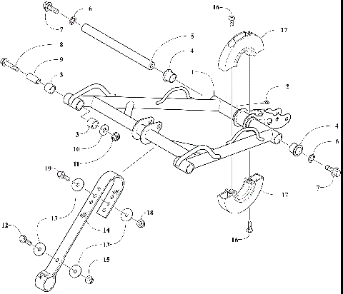 REAR SUSPENSION FRONT ARM ASSEMBLY [106669]