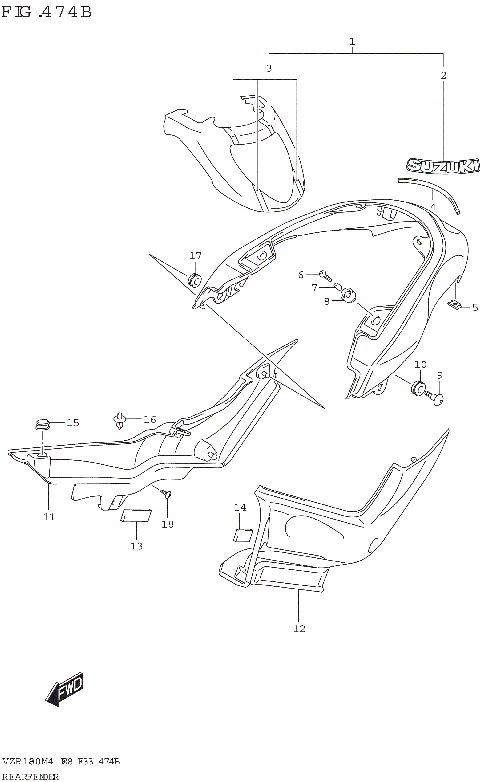 REAR FENDER (VZR1800BZ)(AV4)