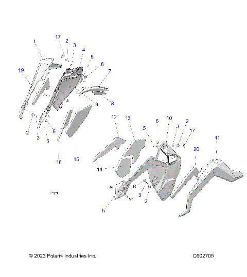 BODY, SIDE PANELS AND TRIM - S24TLT6REL (C602705