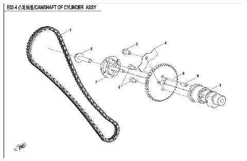 CAMSHAFT OF CYLINDERASSY