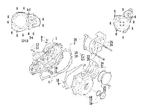 CRANKCASE COVER ASSEMBLY [88204]