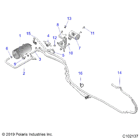 BODY, FUEL TANK EVAP - A20SEA57B1/B4/B7/B9 (C102137)