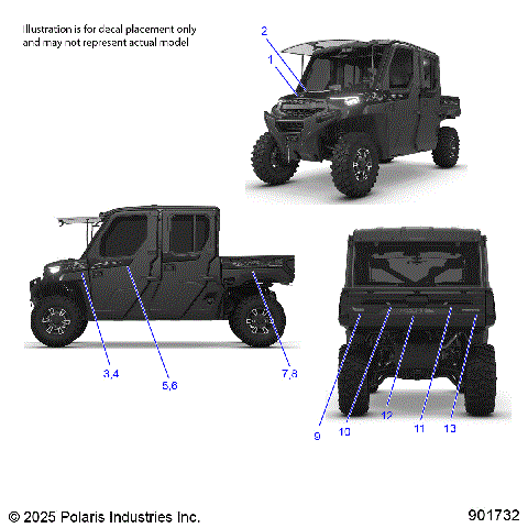 BODY, DECALS, GRAPHIC - R26RST99AL (901732)