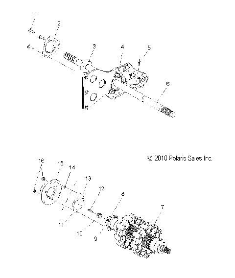 DRIVE TRAIN, JACKSHAFT and DRIVESHAFT - S11PP7FSL (49SNOWDRIVETRAIN11TRBOIQLX)