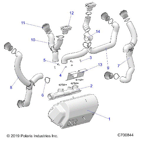 BODY, DASH, HEATER DUCTING - R25RRS99CK/EK (C700847)