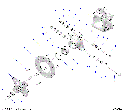 SUSPENSION, REAR CARRIER - G25GAP99 (C750026)