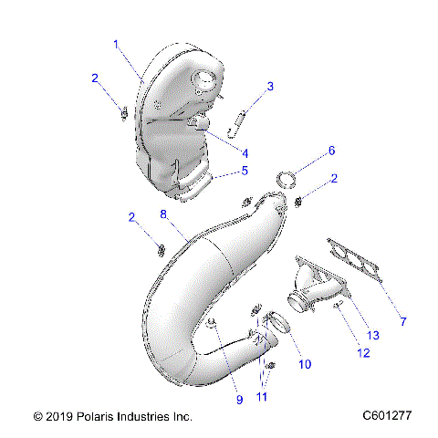 ENGINE, EXHAUST - S21DDL6PS ALL OPTIONS (C601277)