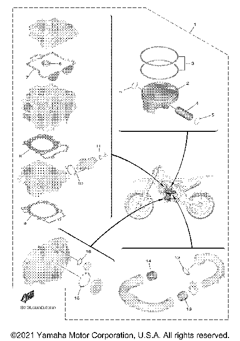 4 PISTON REBUILT KIT