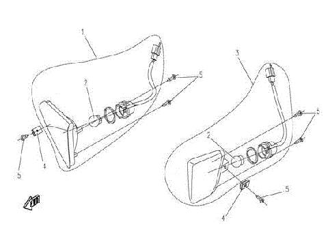 FRONT TURN LIGHT  (ORDINARY BUMPER WITH DECORATION COVER )