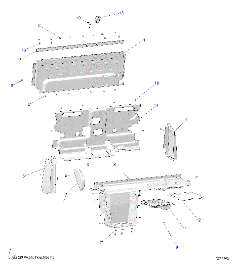 BODY, REAR CLOSEOFF, AND FENDERS - R24E3GC4FD/SC4CD/SC4FD (C730363)
