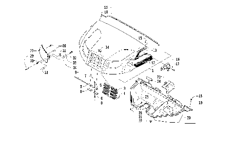 HOOD AND HEADLIGHT ASSEMBLY [97522]