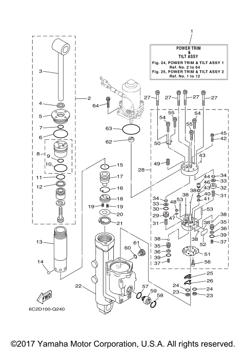 POWER TRIM TILT ASSY 1