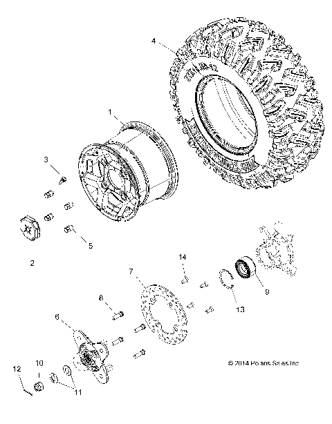 WHEELS, REAR - Z16VBE87FR/NR/JR (49RGRWHEELRR15RZR900)