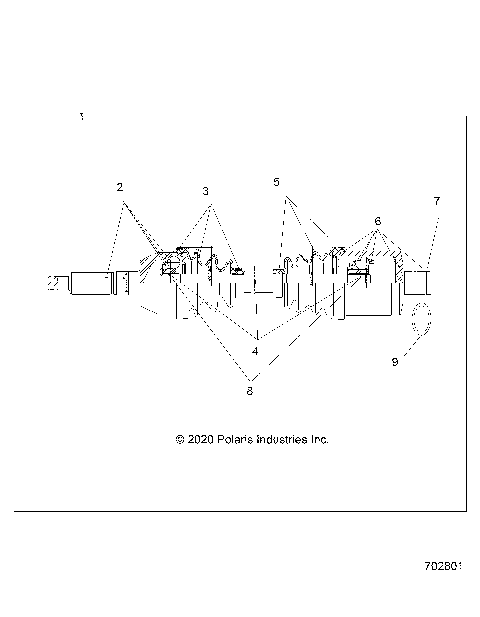 DRIVE TRAIN, REAR DRIVE SHAFT - R21MAA50B1/B7 (702801)