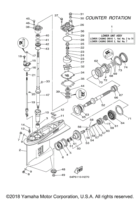LOWER CASING DRIVE 3