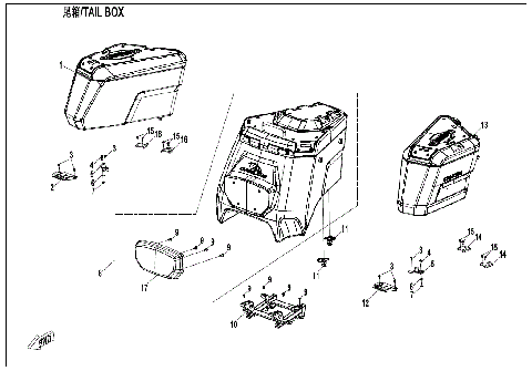 TAIL BOX (OVERLAND, (3) BOX)