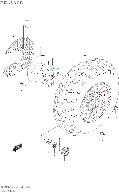 FRONT WHEEL (LT-A400FZ)