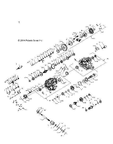 DRIVE TRAIN, MAIN GEARCASE - A15DAA57EJ/EH/EEK (49ATVGEARCASE1333144)