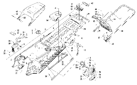 TUNNEL, REAR BUMPER, AND SNOWFLAP ASSEMBLY [98186]