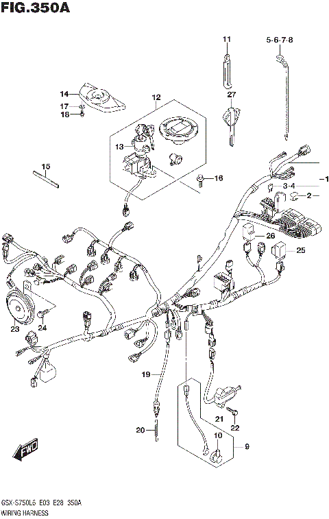WIRING HARNESS (GSX-S750L6 E03)