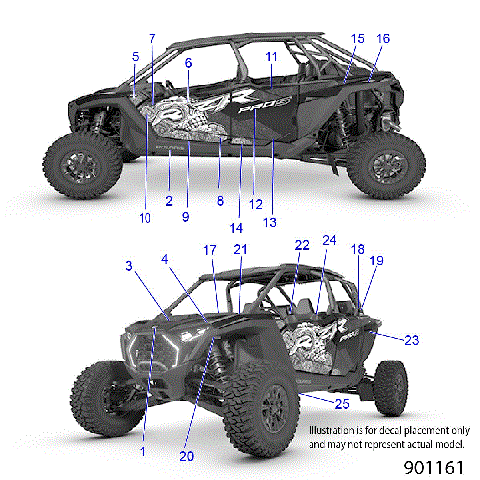 BODY, DECALS - Z26S4P92BL (901161)