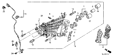 FRONT BRAKE CALIPER (2)