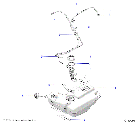 FUEL SYSTEM, FUEL TANK - G25GAB99 (C750056)