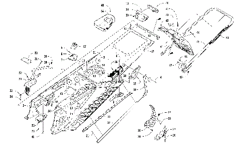 TUNNEL, REAR BUMPER, AND SNOWFLAP ASSEMBLY [104234]