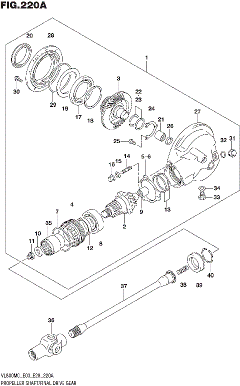 PROPELLER SHAFT/FINAL DRIVE GEAR