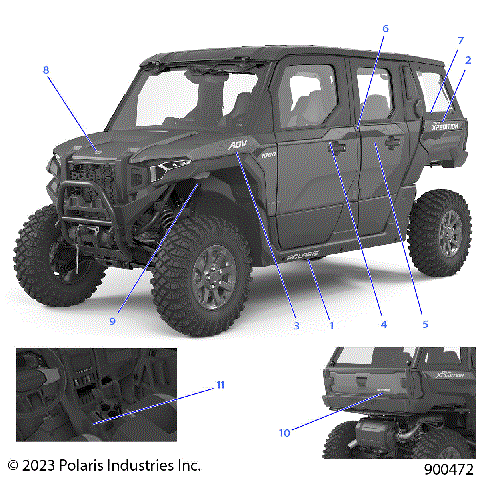 BODY, DECALS, GRAPHICS - G24GZW99AF/BF (900472)