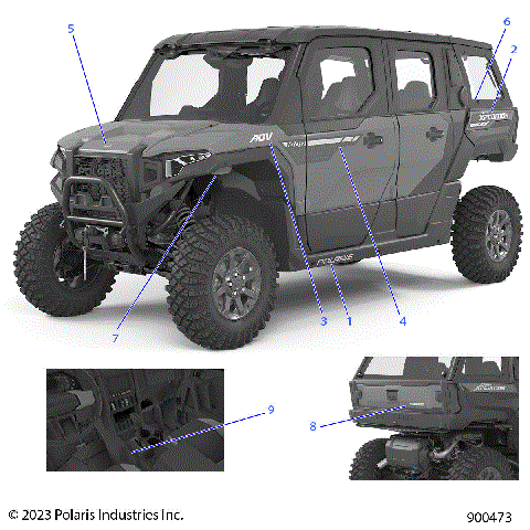 BODY, DECALS, GRAPHICS - G24GZW99AN/BN (900473)