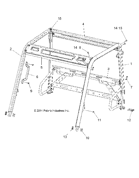 CHASSIS, CAB FRAME - R16RMAE4G8/G9/N8 (49RGRFRAME15EV)