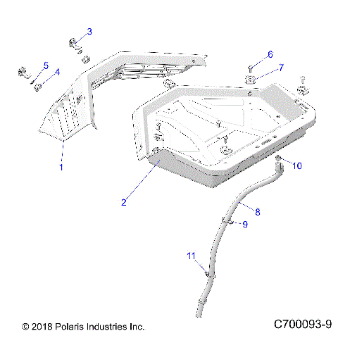 BODY, REAR RACK - Z19VGE99AK/AW/BK/BW (C700093-9)