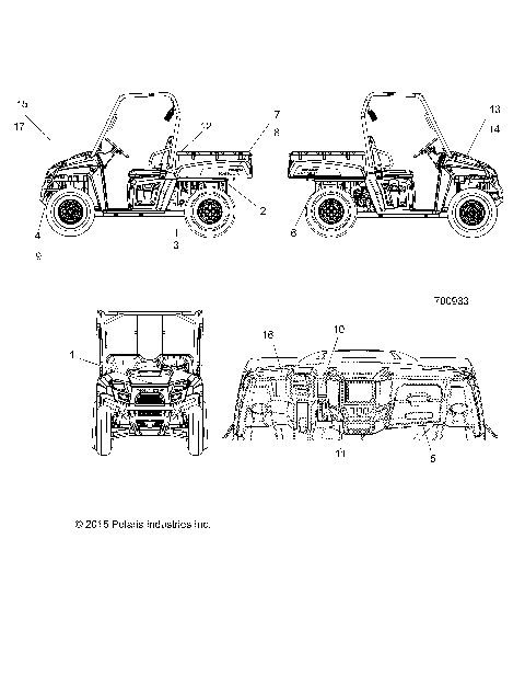 BODY, DECALS - R16RMA57N1 (700933)