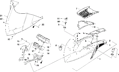 WINDSHIELD AND INSTRUMENTS ASSEMBLIES [103613]