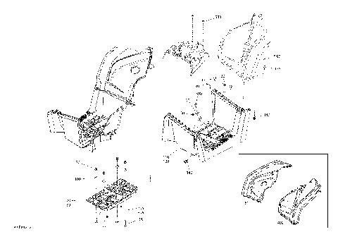 09- Body And Accessories 6X6 - 450 EFI - Squadron Green  -  Middle