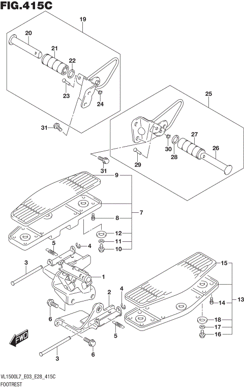 FOOTREST (VL1500BL7 E33)
