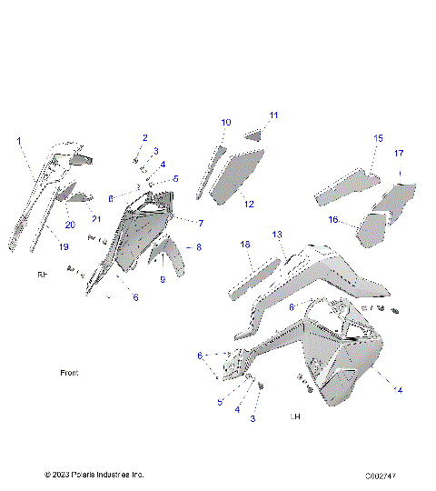 BODY, SIDE PANELS - S25AJT6REL (C601747)