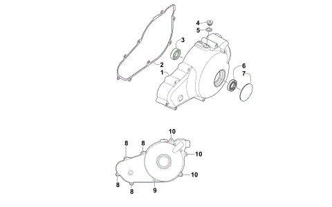 MAGNETO SIDE ENGINE COVERS