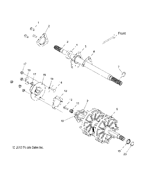 DRIVE TRAIN, JACKSHAFT and DRIVESHAFT - S15CT5BEL/BSL/BSM (49SNOWDRIVETRAIN14550)