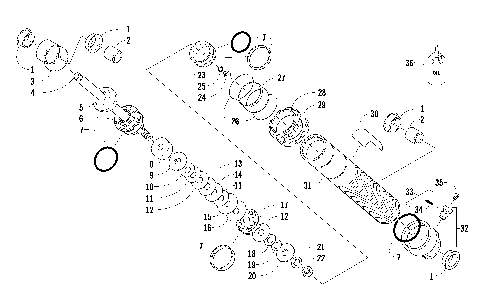 FRONT SUSPENSION SHOCK ABSORBER [92229]