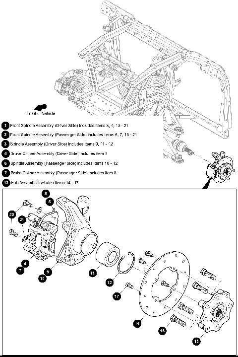 FRONT SPINDLE ASSEMBLY