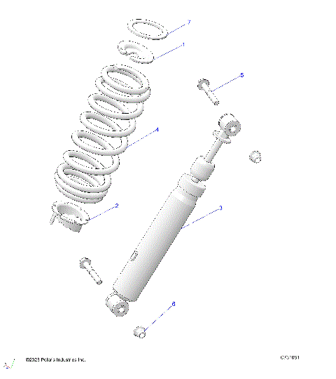 SUSPENSION, REAR SHOCK MOUNTING - R24E3GC4FD/SC4CD/SC4FD (C731081)