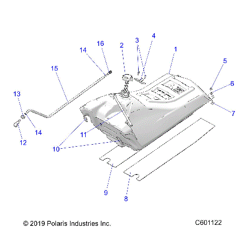 FUEL SYSTEM, FUEL TANK ASM. - S23CFF5TSL (C601122)