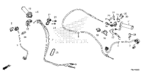 HANDLE LEVER@SWITCH@CABLE