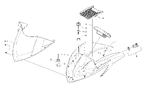 WINDSHIELD AND INSTRUMENTS ASSEMBLIES [105014]