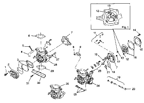 CARBURETOR SL 1050 B974090 (4940974097C007)