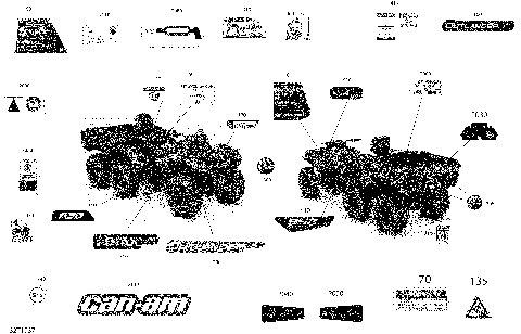 09- Decals Outlander 6X6 - 650 EFI - DPS - International